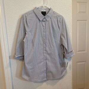 Liz Claiborne Blue Button Down Shirt